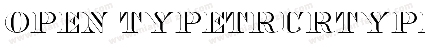 OPEN TYPETRURTYPE字体转换